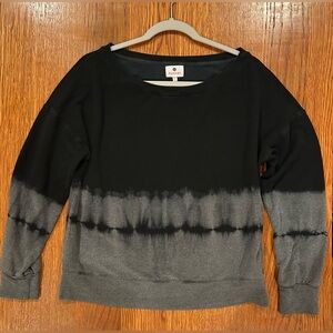 Sundry Ombre Off Shoulder Sweatshirt - Size 1